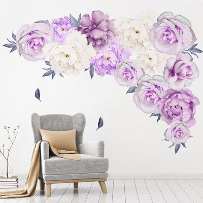 

〖Follure〗Peony Rose Flowers Wall Sticker Art Nursery Decals Kids Room Home Decor Gift