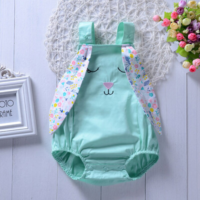 

Newborn Baby Boy Girl Solid Letter Print Romper Bodysuit Outfits Clothes Summer