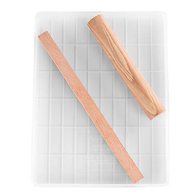

DIY Handmade Nougat Tray Mold Set Cutting Rolling Pin Baking Candy Tools