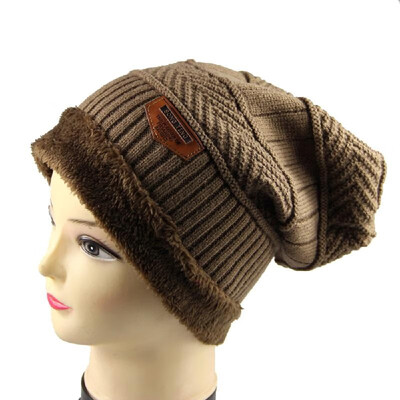 

Men Winter Warm Knitting Hat Soft Warm Knitted Cap