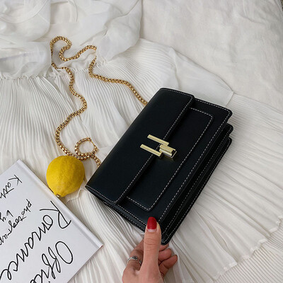 

Summer small bag female bag 2019 new trend line Korean version of the wild single shoulder slung fashion chain small square bag