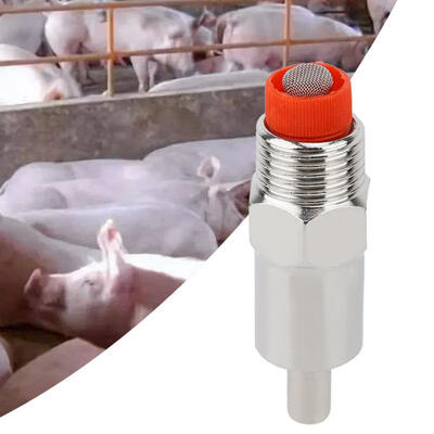 

Greensen 5pcs 12" Stainless Steel Nipple Drinker Waterer Rodent Cow Cattle Horse Pig Hog