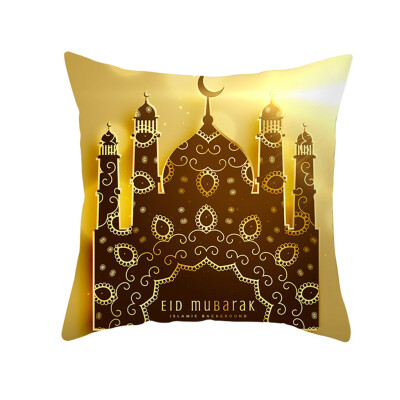 

〖Follure〗Muslim Ramadan Pattern Polyester Cushion Cover Pillow Case Home Decor