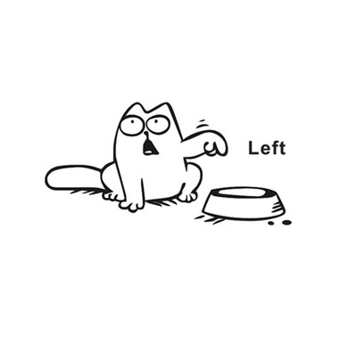 

〖Follure〗Left Newest DIY Funny Cat Need Food Home Decoration Wall Sticker