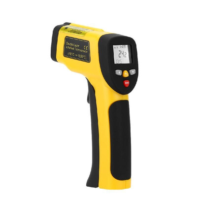 

Double Laser High Precision Non-contact IR Digital Infrared Thermometer Temperature Tester Pyrometer Range -50～1050°C -58～1922°F