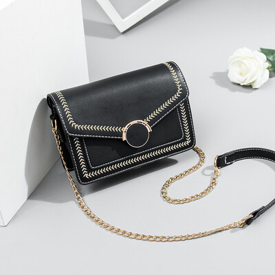 

In summer the tide of foreign-style girls is Korean leisure single shoulder messenger bag chain small square bag