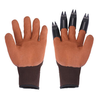 

1 Pair Garden Gloves 4 Right Hand Claw Fork Fingertip ABS Plastic Gloves
