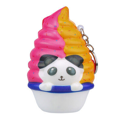 

Siaonvr Kawaii Adora Panda Ice Cream Scented Cream Slow Keychain Stress Reliever Toy