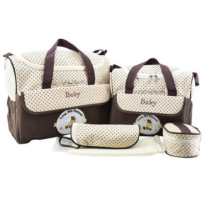 

5pcs Baby Diaper Bag Suits for Mom Baby Bottle Holder Mother Mummy Stroller