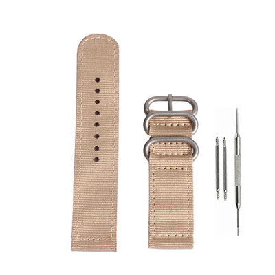 

Gobestart 24mm Military Nylon Wrist Band Strap For Watch Stainless Steel Buckle