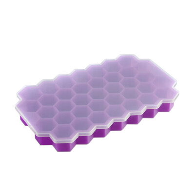 

Honeycomb Shape Ice Cube 37 Cubes Ice Tray Cube Mold Storage Containers ice cube tray mold Ice Cream Tools