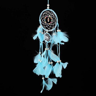 

Greensen Handmade Feather Dreamcatcher Ornament Dream Catcher Gift Home Wall Hanging Decor with Light