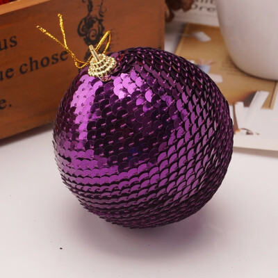 

Siaonvr Christmas Rhinestone Glitter Baubles Ball Xmas Tree Ornament Decoration 8CM