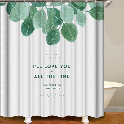 

Shower Curtain Flowers Trees Print Blackout Curtains Waterproof Mildew-proof Bathroom Curtain 71"x71"