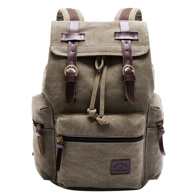 

Tailored Womens Canvas Backpack Shoulder Book School Bag Travel Rucksack Satchel