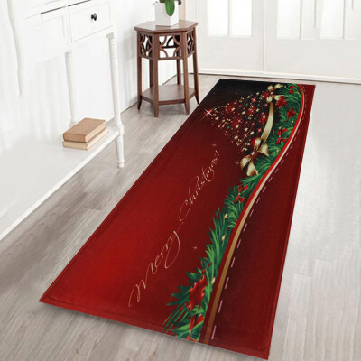 

Tailored Merry Christmas Welcome Doormats Indoor Home Carpets Decor 60x180CM