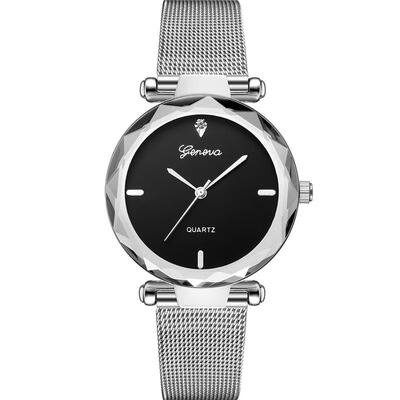 

2018 GENEVA Fashion Female Watches Women Luxury Quartz Watch Gold Stainless Steel Dress Watches Reloj Hombre