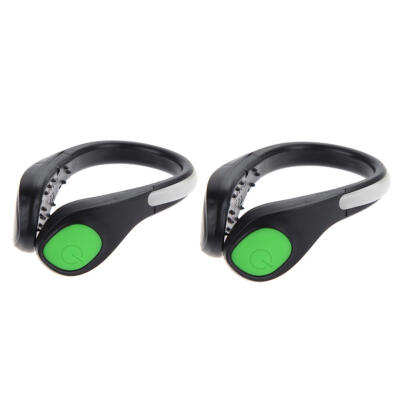 

2PC LED Luminous Shoe Clip Light Night Safety Warning Cycling Running Sport