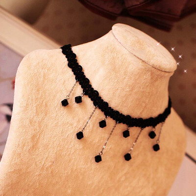 

Lace Hook Casual Necklace Favor Ladies Elegant Water Drop Necklace Pendant Luxury Charm