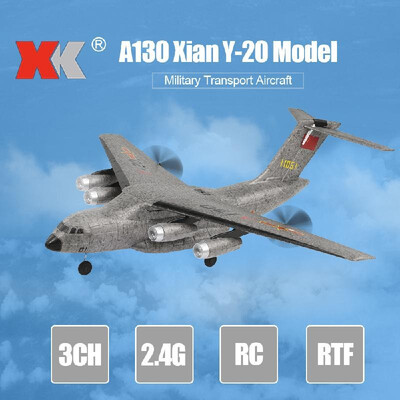 

XK A130 Xian Y-20 Model Military Transport Aircraft 3CH EPP 24G Remote Control Airplane Fixed-wing RTF Toy