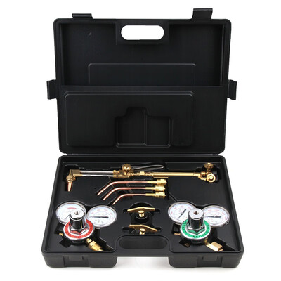 

Ktaxon Welding & Cutting Torch Kit Include Oxygen & Acetylene Pressure Regulator No0 2 4 Welding Nozzles heating Tip