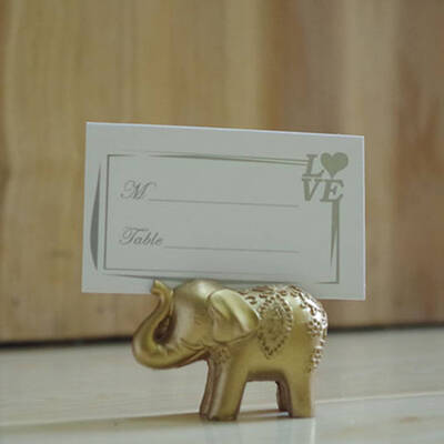 

Wedding Table Card Holder Elephant Greeting Card Clips Guest Seat Card Number Holder Clamps