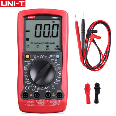 

UNI-T UT58D Digital Multimeter lc Meter ACDC Voltage Current Tester Capacitance Inductance Meter Continuity Test Digital Tester