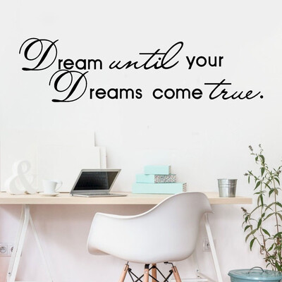 

〖Follure〗Dream Until Your Removable Art Vinyl Mural Home Room Decor Wall Stickers