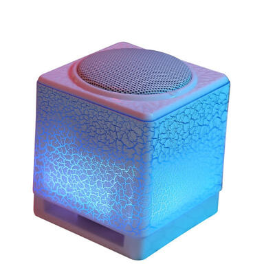 

S300 Portable Mini Small Square USB Bluetooth Speaker Subwoofer Sound Box W LED Light For Computer Mobile Phone