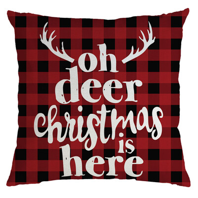 

Siaonvr Christmas Pillow Cover Pillowcases Decorative Sofa Cushion Cover 45x45cm