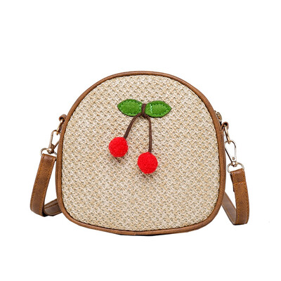 

Tailored Women Ladies Girls Fashion Cherry Straw Shoulder Handbag Purse Crossbody Bags