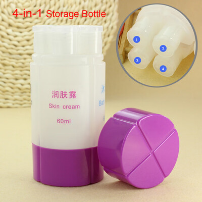 

〖Follure〗3-In-1& 4-in-1 Travel Plastic Empty Shampoo Skin Bath Cream Storage Bottle Conta