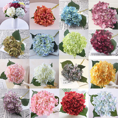 

Artificial Silk Fake Flowers Peony Wedding Bridal Bouquet Hydrangea Home Decor