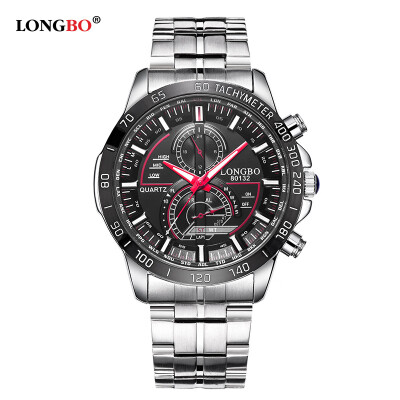 

80132 multi-function steel belt mens watch casual waterproof luminous watch student hand