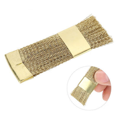 

Greensen Nail Art Bits Cleaning Brush Golden Color Copper Wire Drill Cleaner Brush Manicure Accessories
