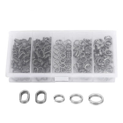 

Greensen 200pcs Stainless Steel Double Split Ring Connector Fishing Tackle Accessories