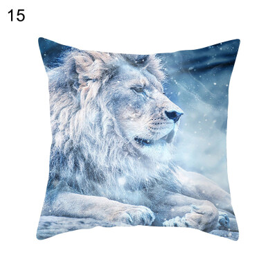 

45x45cm Animal Cat Dog Cushion Cover Soft Throw Pillowcase Home Car Decoration