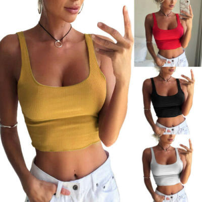 

Women Sexy Casual Tank Top Vest Blouse Sleeveless Summer Crop Top Shirt Cami Top