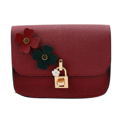 

Women PU Leather Mini Lock Shoulder Bag Vintage Messenger Bag Crossbody Bag