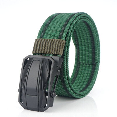 

High Quality Military Equipment Canvas Belt For Men Tactical Designer Jeans Belt Nylon Strap Sports Car Design Buckle Waist Belt