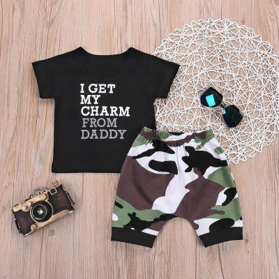 

Kids Baby Boy Outfits T-Shirt Camo fashion Pants Shorts Clothes