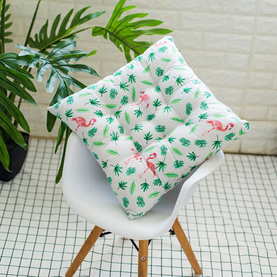 

Flamingo Printed Indoor Outdoor Chair Square Cushions Patio Seat Cushion Furniture Pad Home Office Bar Chair Pad