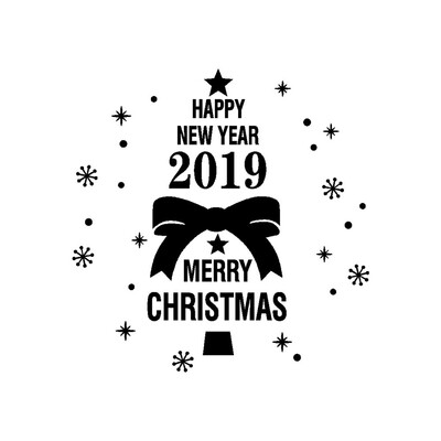 

〖Follure〗New Year Merry Christmas Wall Sticker Home Shop Windows Decals Decor