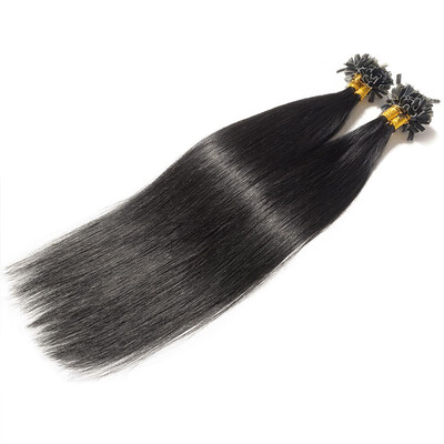

100 Remy Hair Human Hair Extensions U Tip Hair Extensions Straight Silky Hair