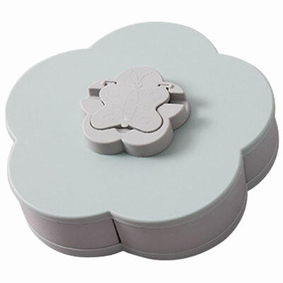 

Flower Design Rotary Storage Box Fruit Snack Candy Organizer Box Container