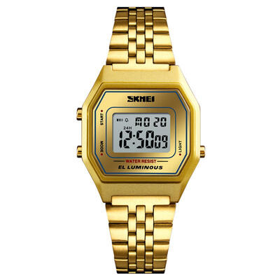 

SKMEI 30m Waterproof Fashion Sports Digital Wristwatch Watch W Stainless Steel Strap For Men