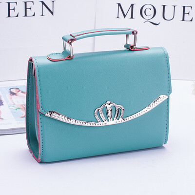 

Womens Fashion Bag Crown New Korean Version of The Tide Small Square Bag Shoulder Diagonal Crossbody Handbags