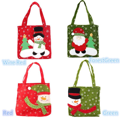 

〖Follure〗New Santa Claus Gift Bags Merry Christmas Candy Bags