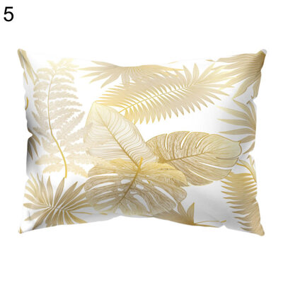 

Flower Leaves Light Pillow Case Cushion Cover Sofa Bed Car Hotel Office Decor