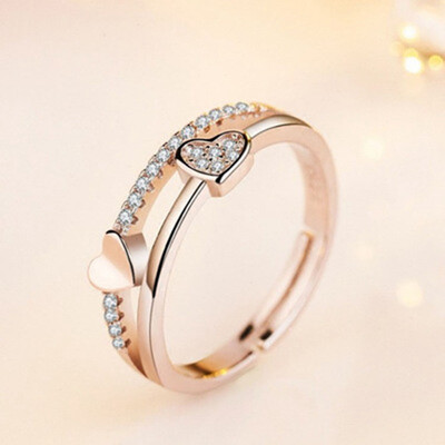 

1Pcs Woman Faddish Diamond Accessories Couple Selling 925 Ring Gift for Women&Girls